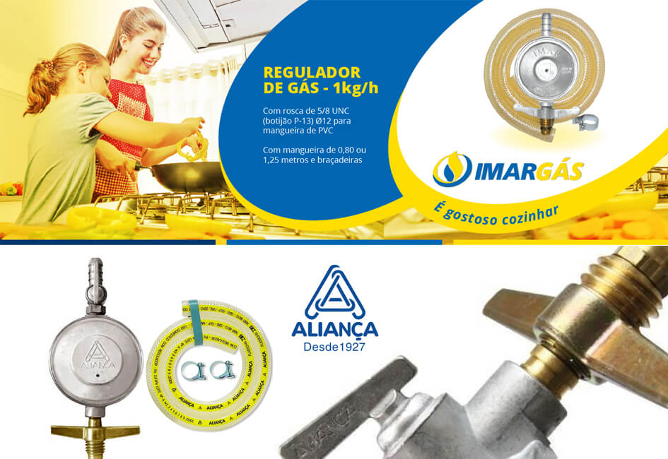 Registros e mangueiras